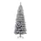 7.5ft Pre-Lit Flocked Pine Artificial Christmas Tree, Color Changing LED Lights